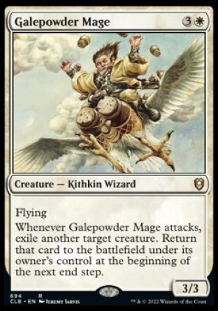 (694) Magic The Gathering Commander Legends: Battle for Baldur's Gate: Extras Single: Galepowder Mage  Rare
