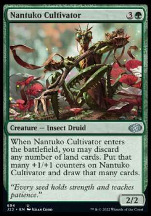 (694) Magic The Gathering Jumpstart 2022 Single: Nantuko Cultivator  Uncommon