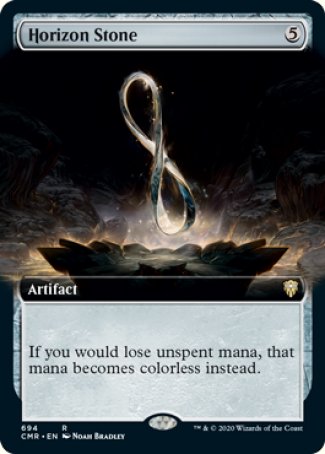 (694/361) Magic The Gathering Commander Legends: Extras Single: Horizon Stone Holo Rare
