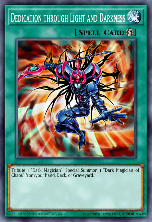 (069) YuGiOh TCG LCYW: Legendary Collection 3: Mega Pack Single: Dedication through Light and Darkness  Secret Rare