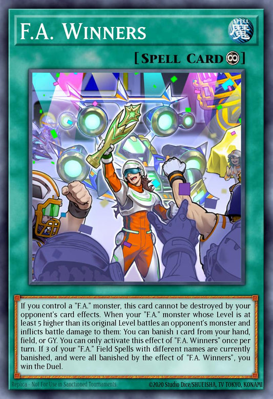 (062) YuGiOh TCG MP19: 2019 Gold Sarcophagus Tin Mega Pack Single: F.A. Winners  Common