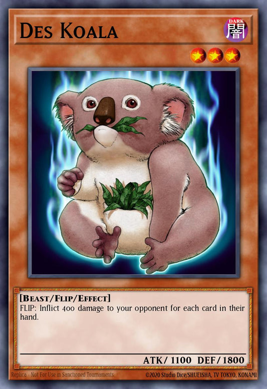 (077) YuGiOh TCG MFC: Magician's Force Single: Des Koala  Rare
