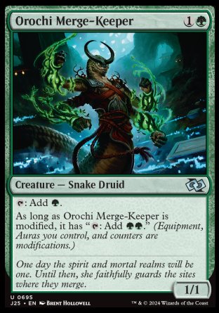 (695) Magic The Gathering Foundations Jumpstart Single: Orochi Merge-Keeper  Uncommon