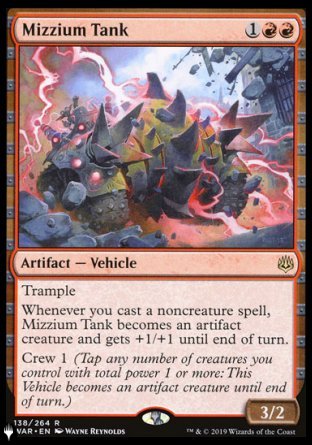 (138) Magic The Gathering The List Single: Mizzium Tank  Rare