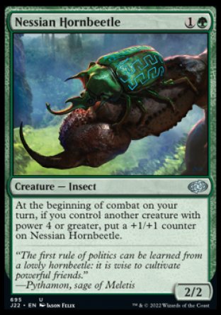 (695) Magic The Gathering Jumpstart 2022 Single: Nessian Hornbeetle  Uncommon
