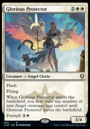 (695) Magic The Gathering Commander Legends: Battle for Baldur's Gate: Extras Single: Glorious Protector  Rare
