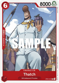 (007) One Piece TCG OP02: Paramount War Single: Thatch (OP02-007)  Common