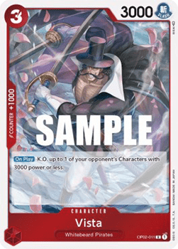 (011) One Piece TCG OP02: Paramount War Single: Vista (OP02-011)  Rare