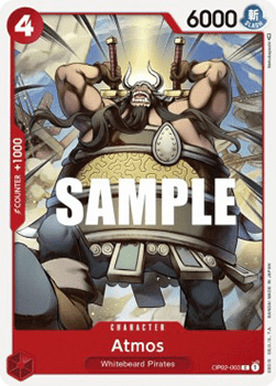 (003) One Piece TCG OP02: Paramount War Single: Atmos (OP02-003)  Common