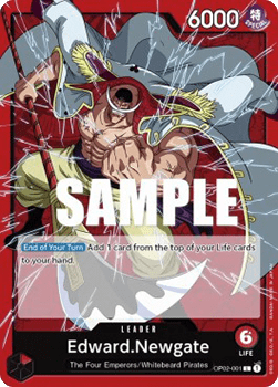 (001) One Piece TCG OP02: Paramount War Single: Edward.Newgate (OP02-001) (V.1)  Leader