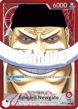 (001) One Piece TCG OP02: Paramount War Single: Edward.Newgate (OP02-001) (V.2)  Alternate Art