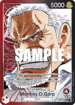 (002) One Piece TCG OP02: Paramount War Single: Monkey.D.Garp (OP02-002) (V.2)  Alternate Art