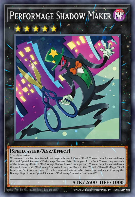 (054) YuGiOh TCG MZTM: Maze of the Master Single: Performage Shadow Maker  Super Rare