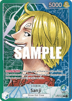 (026) One Piece TCG OP02: Paramount War Single: Sanji (OP02-026) (V.2)  Alternate Art