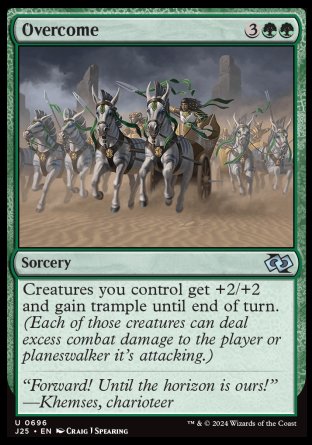 (696) Magic The Gathering Foundations Jumpstart Single: Overcome  Uncommon