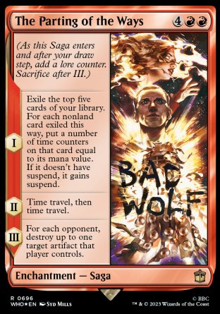 (696) Magic The Gathering Universes Beyond: Doctor Who: Extras Single: The Parting of the Ways (V.2)  Rare