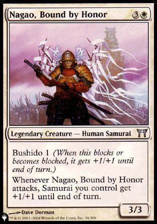 (036) Magic The Gathering The List Single: Nagao, Bound by Honor  Uncommon