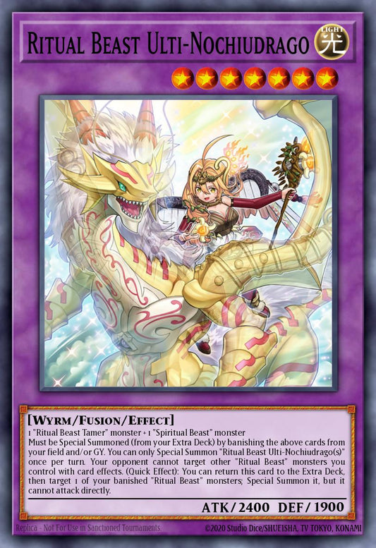(018) YuGiOh TCG BLTR: Battles of Legend: Terminal Revenge Single: Ritual Beast Ulti-Nochiudrago  Secret Rare