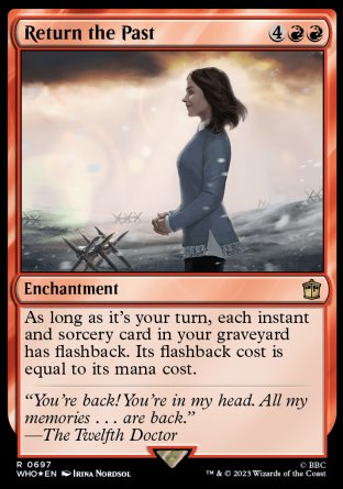 (697) Magic The Gathering Universes Beyond: Doctor Who: Extras Single: Return the Past (V.2) Holo Rare