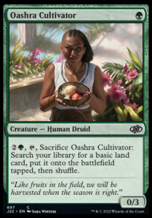 (697) Magic The Gathering Jumpstart 2022 Single: Oashra Cultivator  Common