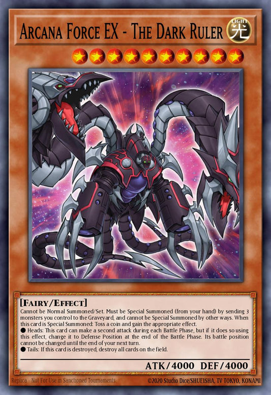 (017) YuGiOh TCG LODT: Light of Destruction Single: Arcana Force EX - The Dark Ruler (V.2 - Secret Rare)  Secret Rare
