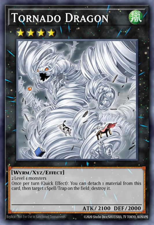 (289) YuGiOh TCG RA04: Quarter Century Stampede Single: Tornado Dragon (V.2 - Quarter Century Secret Rare)  Quarter Century Secret Rare