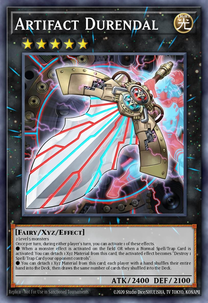 (057) YuGiOh TCG JUSH: Justice Hunters Single: Artifact Durendal (V.2 - Super Rare)  Super Rare