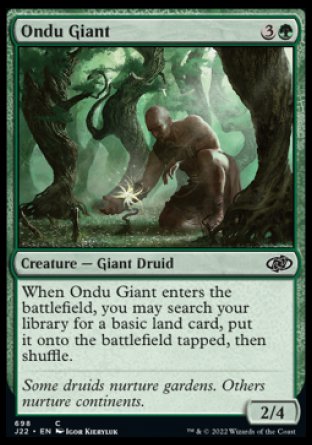 (698) Magic The Gathering Jumpstart 2022 Single: Ondu Giant  Common