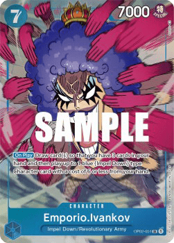 (051) One Piece TCG OP02: Paramount War Single: Emporio.Ivankov (OP02-051) (V.2)  Alternate Art