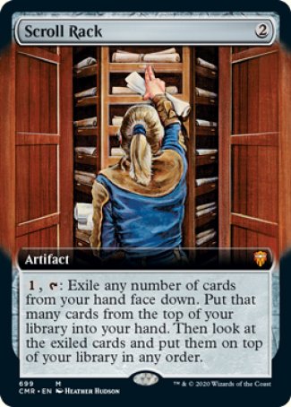 (699/361) Magic The Gathering Commander Legends: Extras Single: Scroll Rack Holo Mythic