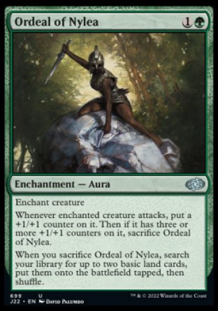 (699) Magic The Gathering Jumpstart 2022 Single: Ordeal of Nylea  Uncommon