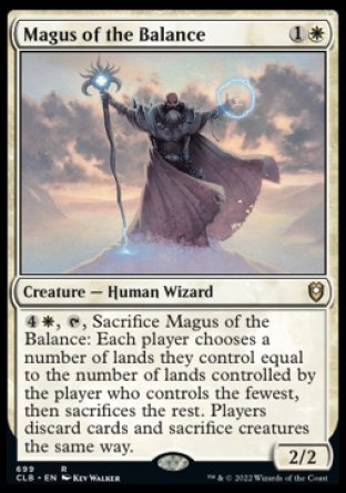 (699) Magic The Gathering Commander Legends: Battle for Baldur's Gate: Extras Single: Magus of the Balance  Rare