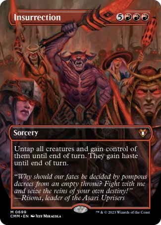 (699) Magic The Gathering Commander Masters: Extras Single: Insurrection (V.2) Holo Mythic