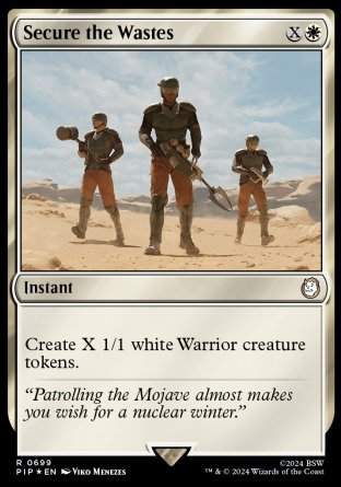(699) Magic The Gathering Universes Beyond: Fallout: Extras Single: Secure the Wastes (V.2)  Rare