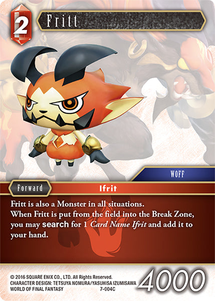 (004) Final Fantasy TCG Opus VII Single: Fritt (7-004) Holo Common
