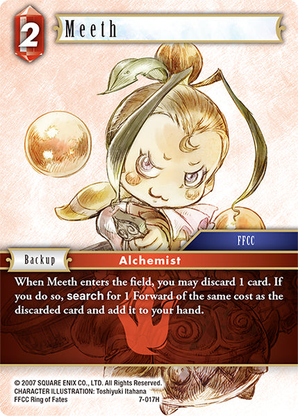 (017) Final Fantasy TCG Opus VII Single: Meeth (7-017) Holo Hero