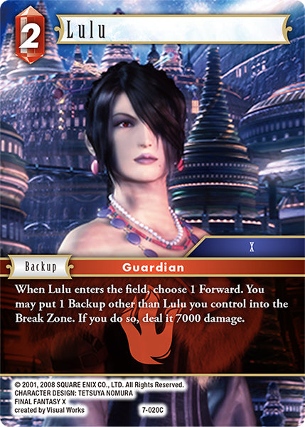 (020) Final Fantasy TCG Opus VII Single: Lulu (7-020)  Common