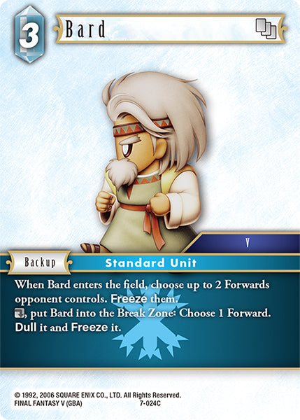 (024) Final Fantasy TCG Opus VII Single: Bard (7-024) Holo Common