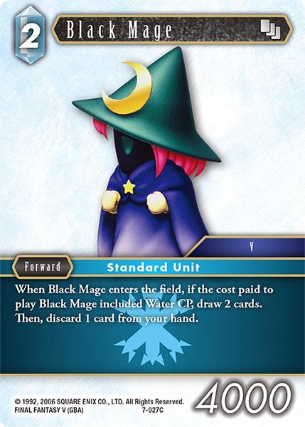 (027) Final Fantasy TCG Opus VII Single: Black Mage (7-027)  Common