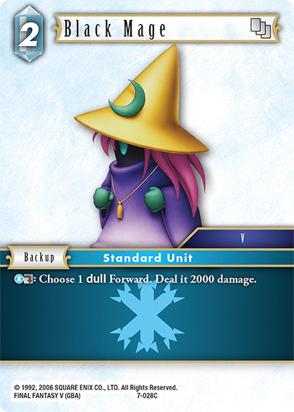 (028) Final Fantasy TCG Opus VII Single: Black Mage (7-028) Holo Common