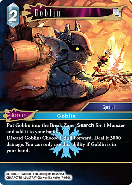 (030) Final Fantasy TCG Opus VII Single: Goblin (7-030) Holo Common