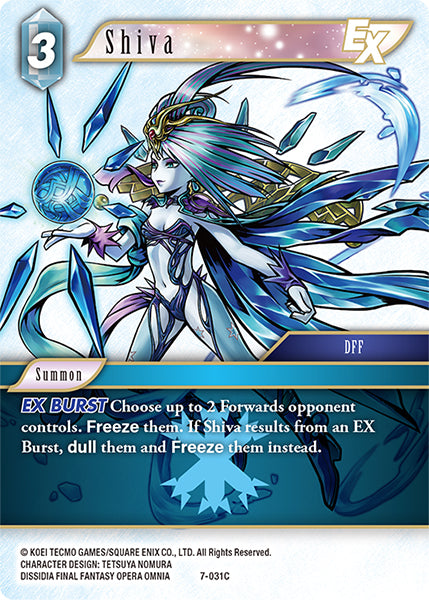 (031) Final Fantasy TCG Opus VII Single: Shiva (7-031)  Common