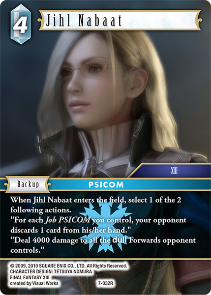 (032) Final Fantasy TCG Opus VII Single: Jihl Nabaat (7-032) Holo Rare