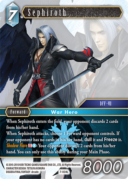 (034) Final Fantasy TCG Opus VII Single: Sephiroth (7-034)  Legend