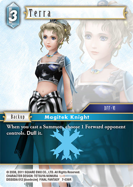 (036) Final Fantasy TCG Opus VII Single: Terra (7-036) Holo Rare