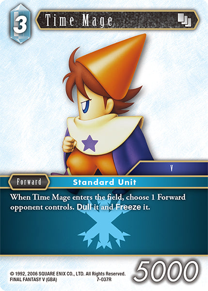 (037) Final Fantasy TCG Opus VII Single: Time Mage (7-037)  Rare