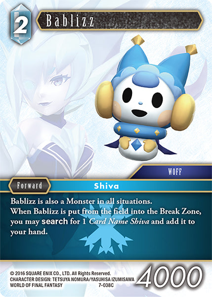 (038) Final Fantasy TCG Opus VII Single: Bablizz (7-038) Holo Common