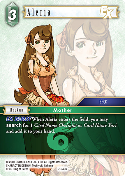 (043) Final Fantasy TCG Opus VII Single: Aleria (7-043) Holo Common