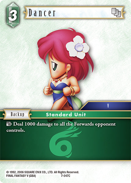 (047) Final Fantasy TCG Opus VII Single: Dancer (7-047) Holo Common