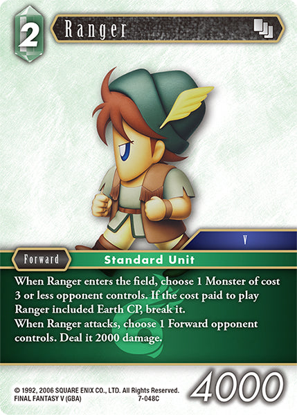 (048) Final Fantasy TCG Opus VII Single: Ranger (7-048) Holo Common